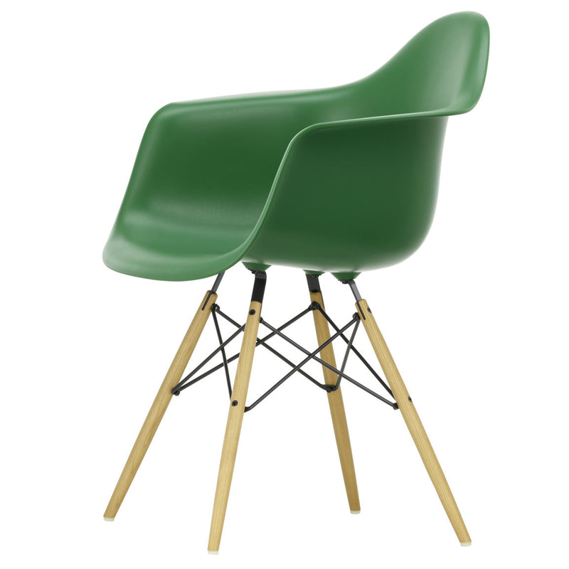 Vitra - Eames Plastic Armchair DAW RE | smaragd RE / Esche honigfarben