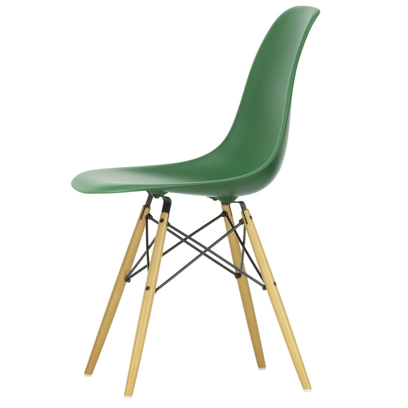 Vitra - Eames Plastic Side Chair DSW RE | smaragd RE / Ahorn gelblich
