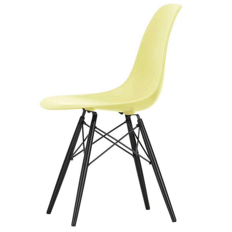 Vitra - Eames Plastic Side Chair DSW RE | citron RE / Ahorn schwarz