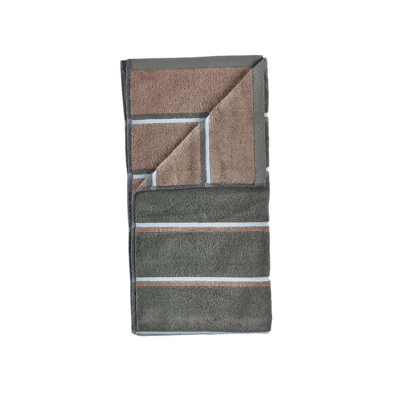Zone Denmark - Handtuch Sauna | Olive Green/Taupe/Blue Fog