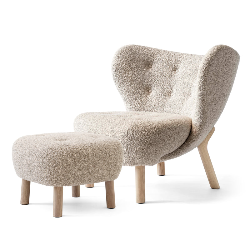 &Tradition - Little Petra Lounge Chair | Karakorum 003 / Incl. Pouf ATD1 / Eiche geölt
