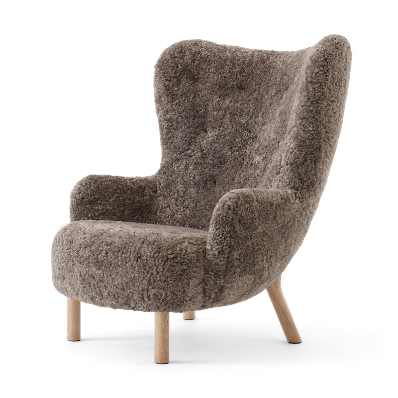 &Tradition - Petra Lounge Chair VB3 | sheepskin sahara / Eiche