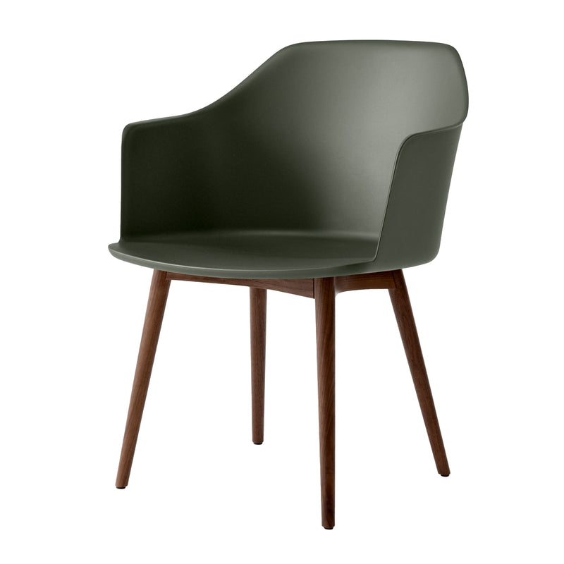 &Tradition - Rely Armchair HW76 | bronze grün / Walnuss