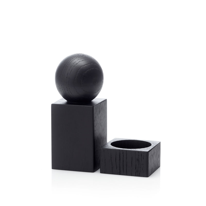 applicata - Twist Salz- und Pfeffer-Set | Eiche schwarz gebeizt