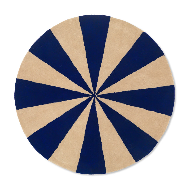 Ferm Living - Arch Getufteter Teppich | Ø 130 cm / bright blue