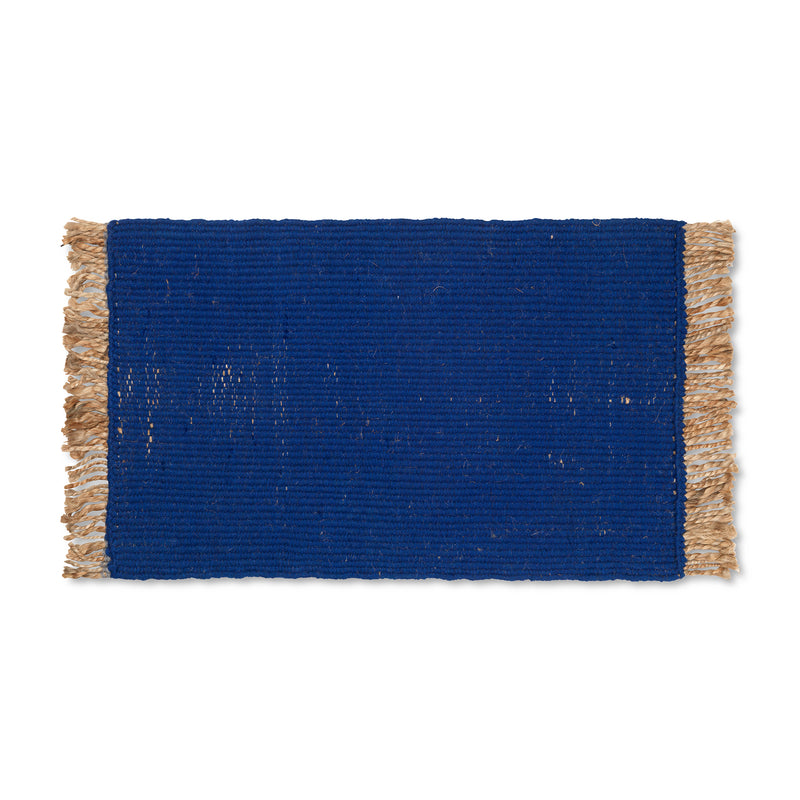 Ferm Living - Block Fußmatte | blau