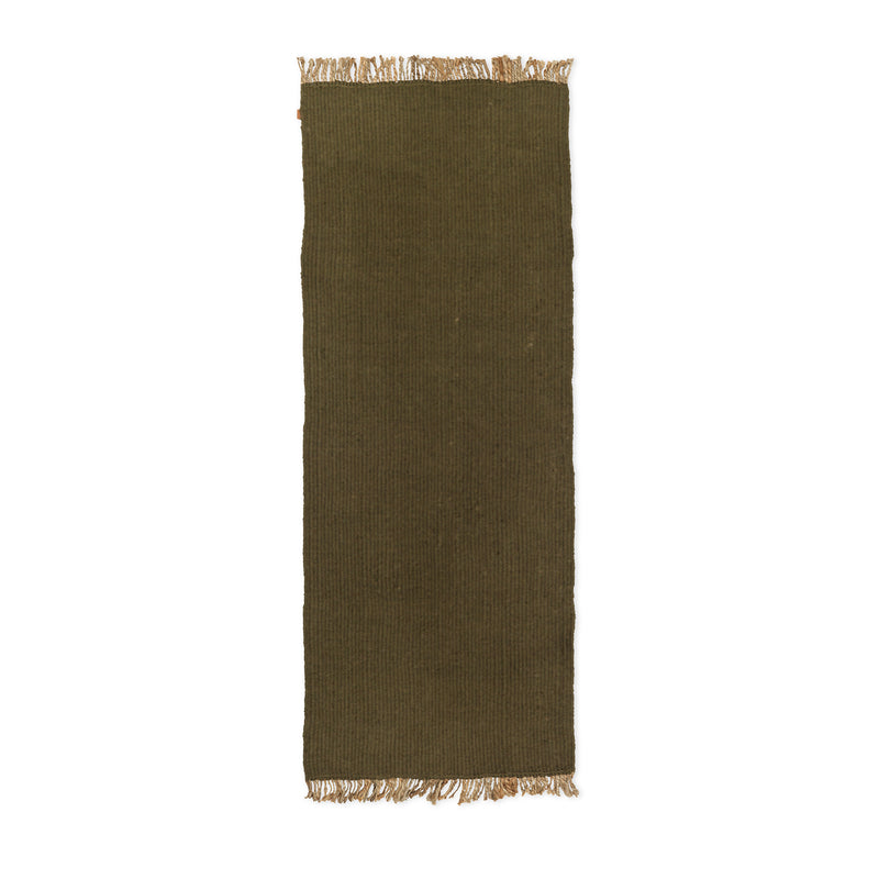 Ferm Living - Block Runner | olive natural