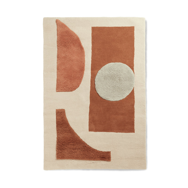 Ferm Living - Bloco Tuftteppich | 120 x 180 cm / blush