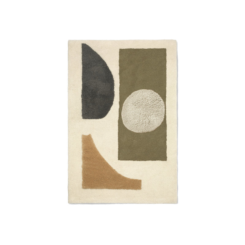 Ferm Living - Bloco Tuftteppich | 80 x 120 cm / green