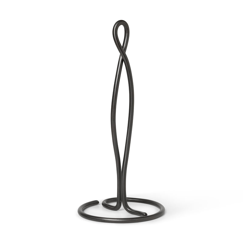 Ferm Living - Curvature Küchenrollenhalter | Messing schwarz