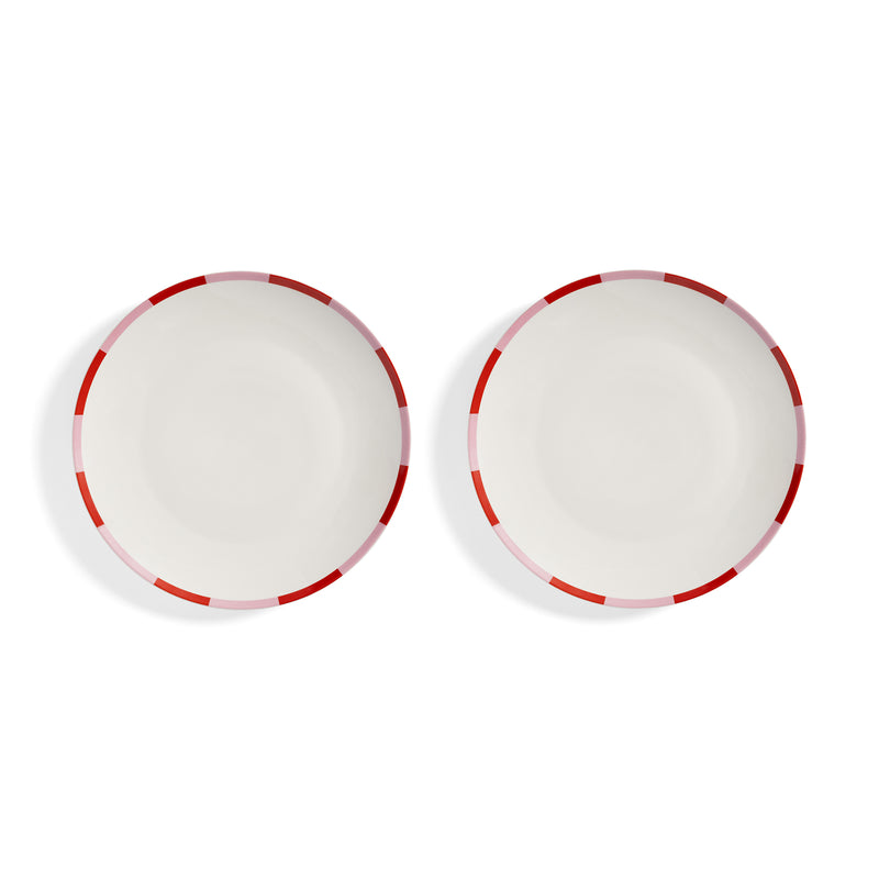 &klevering - Bliss Teller | Ø 27 cm / rosa/rot
