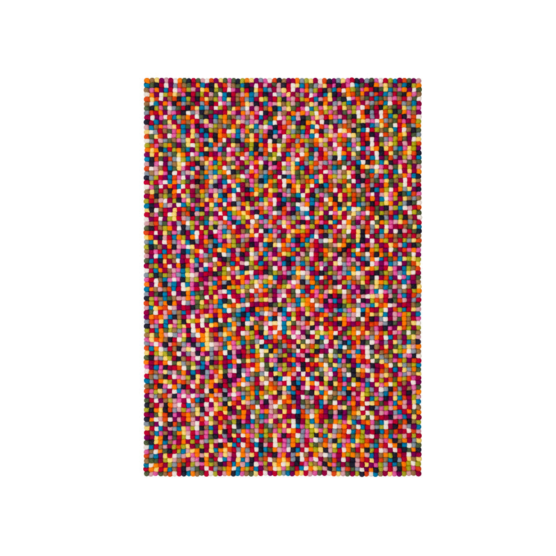 myfelt - Lotte Filzkugelteppich rechteckig | 90 x 130 cm