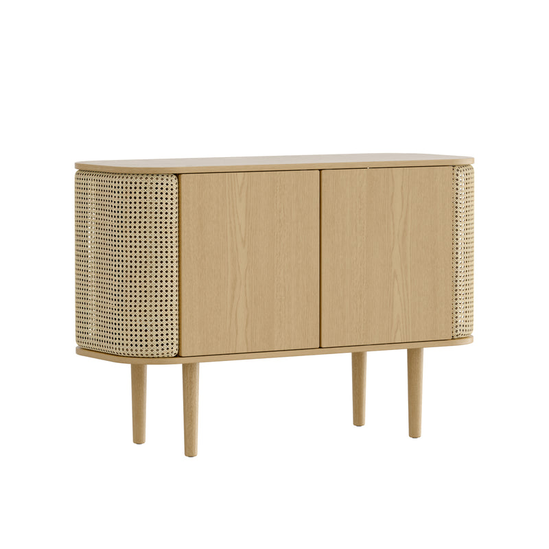 Umage - Treasures Sideboard | 2 Türen / Eiche natur / Wiener Geflecht