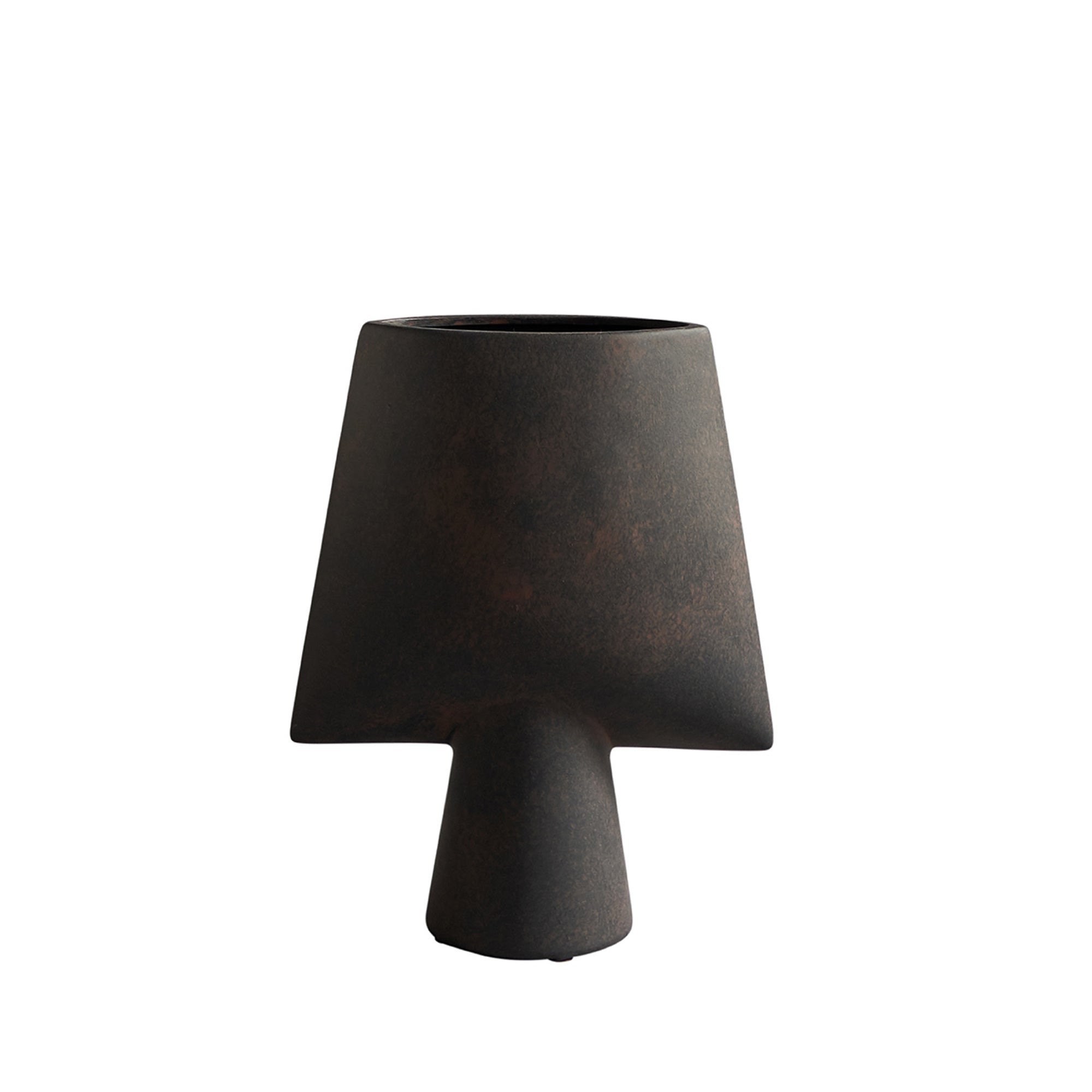 101 Copenhagen - Sphere Vase Square Mini | coffee/dunkelbraun