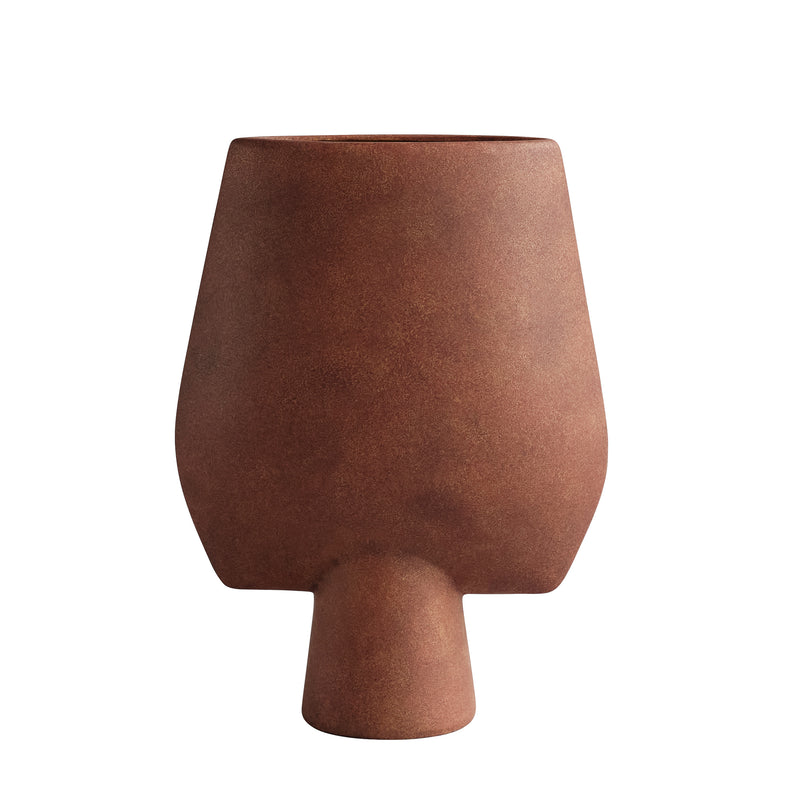 101 Copenhagen - Sphere Vase Square Large | terrakotta