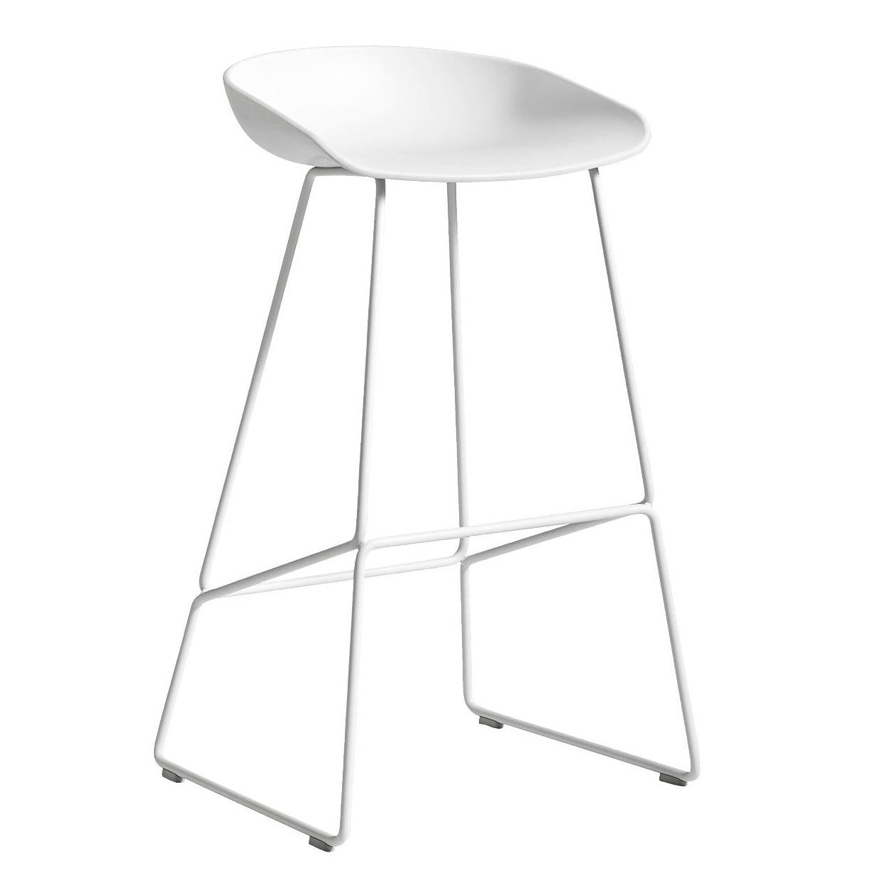 HAY - About A Stool AAS 38 | H 85 cm / white 2.0 / pulverbeschichtet weiß