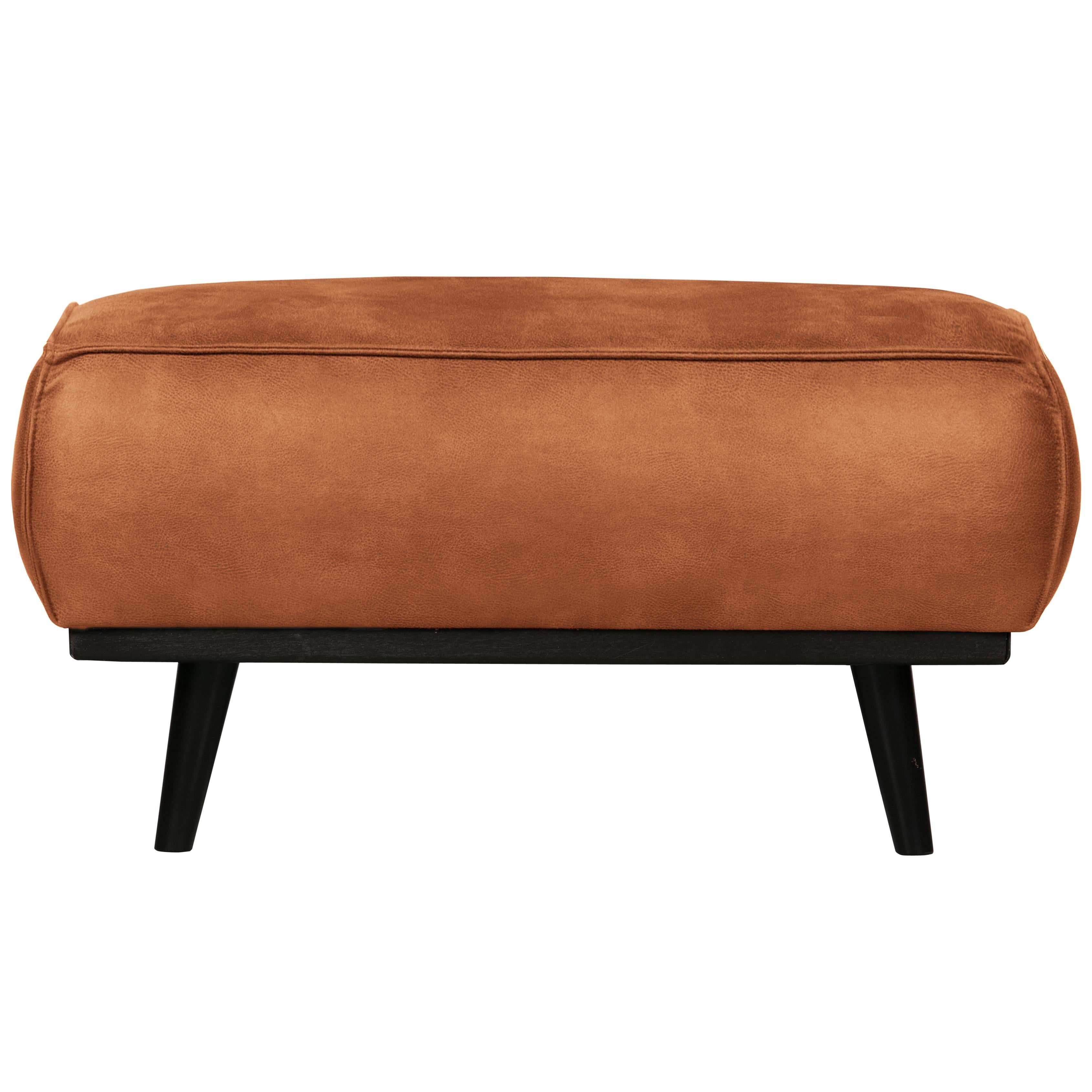 WOOOD Premium - Statement Hocker | Ecoleder cognac