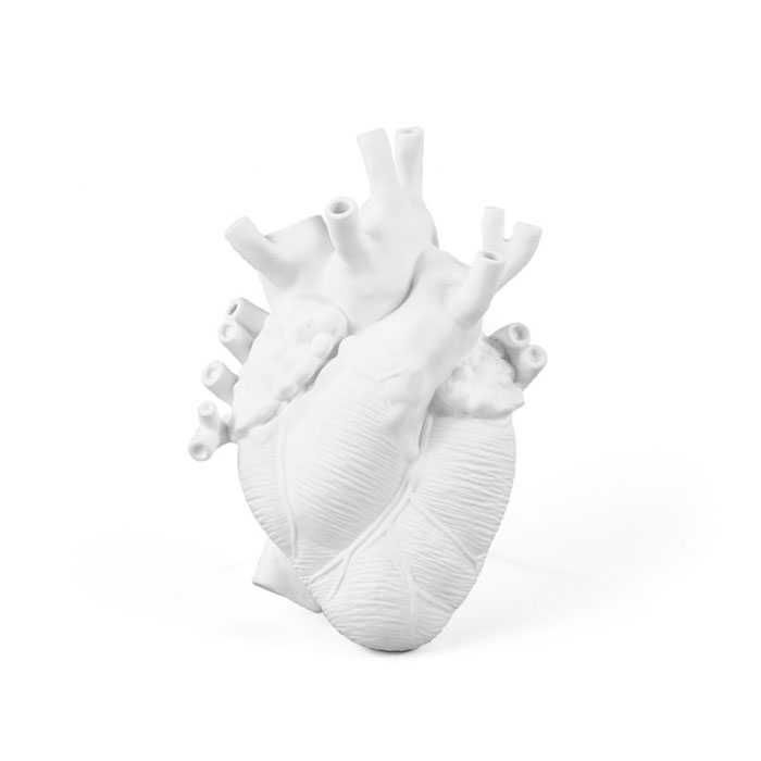 Seletti - Love in Bloom Heart Vase | weiß
