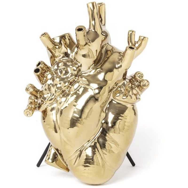 Seletti - Love in Bloom Heart Vase | gold