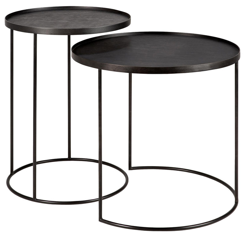 Ethnicraft - Beistelltisch ohne Tablett | Set S/L