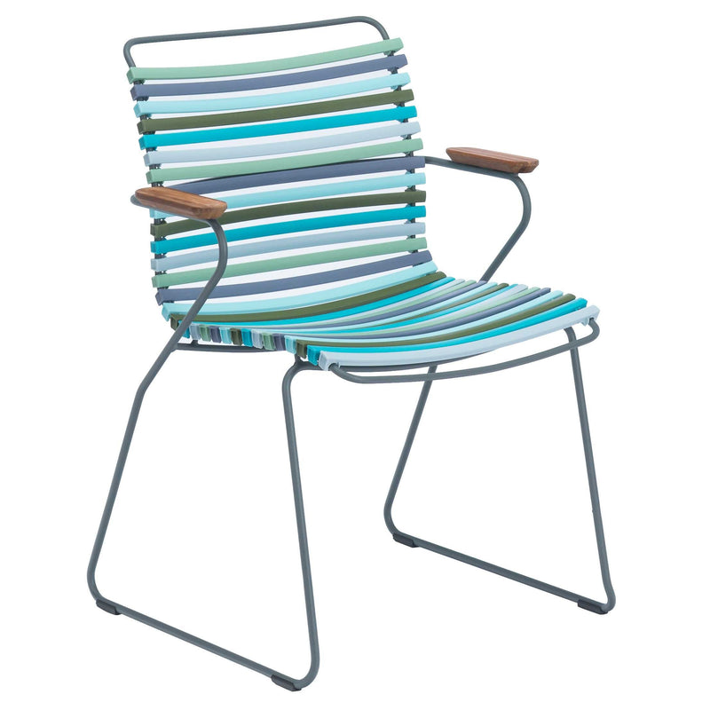 HOUE - CLICK Outdoor Dining Armlehnstuhl mit niedriger Lehne | multicolor 2