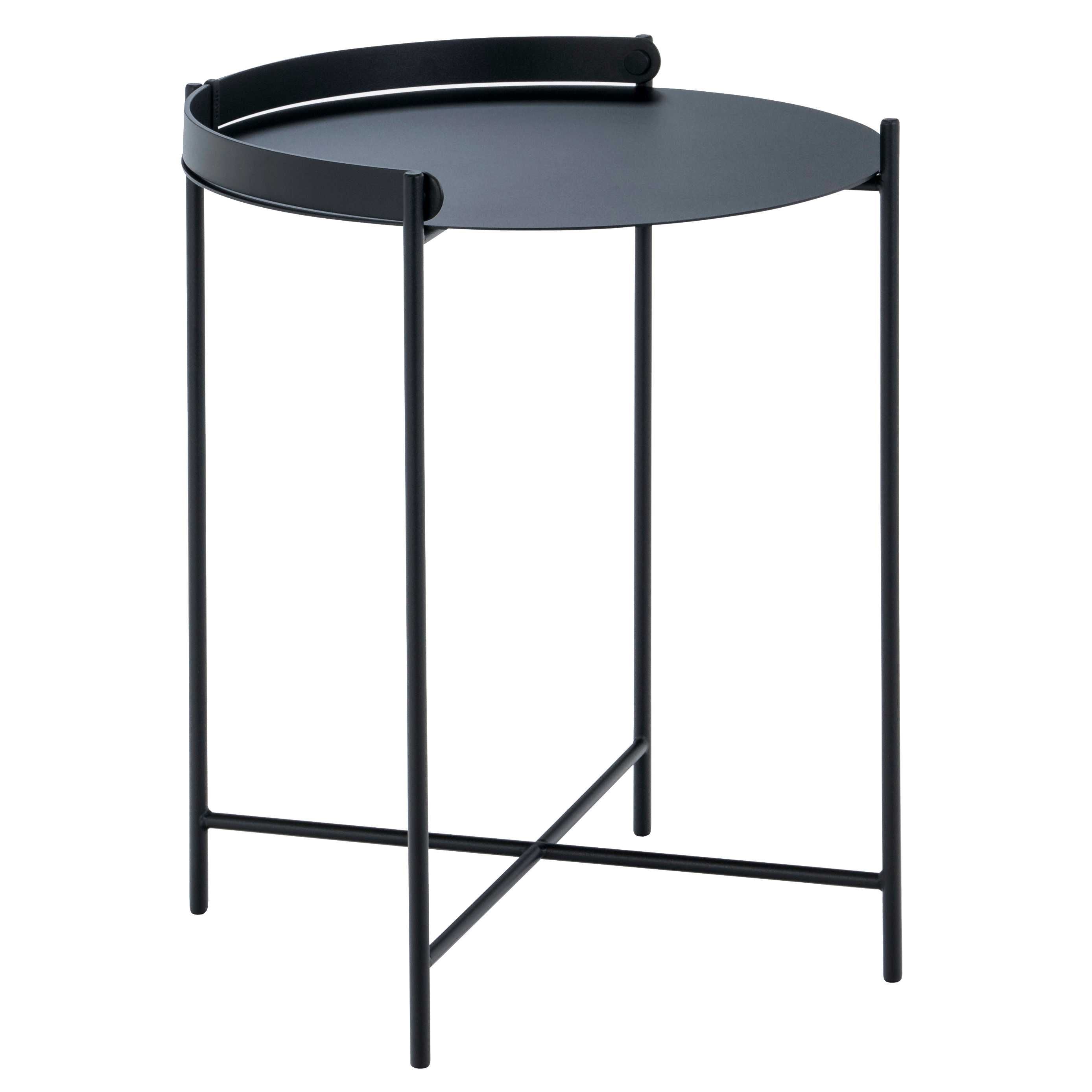 HOUE - EDGE Beistelltisch | Ø 46 cm / schwarz