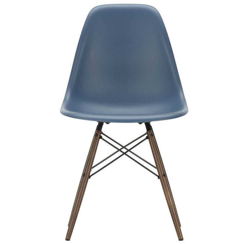 Vitra - Eames Plastic Side Chair DSW RE | meerblau RE / Ahorn dunkel 