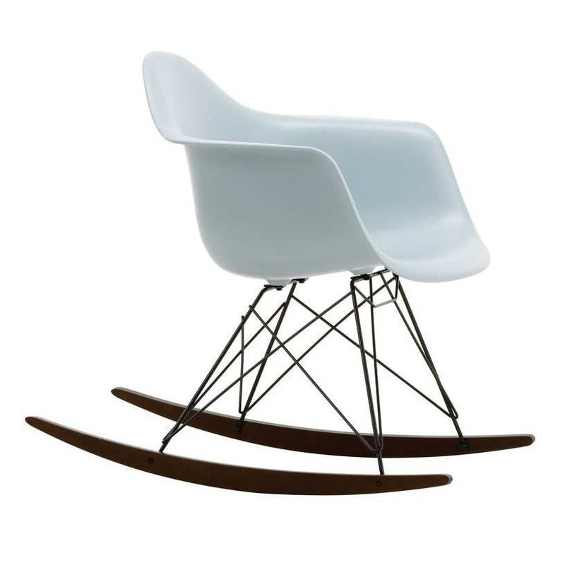 Vitra - Eames Plastic Armchair RAR | Kufen Ahorn dunkel / eisgrau RE / verchromt