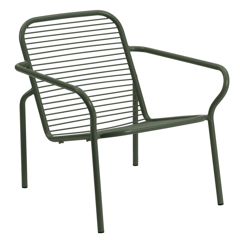 Normann Copenhagen - Vig Outdoor Lounge Chair | ohne Polster / dunkelgrün