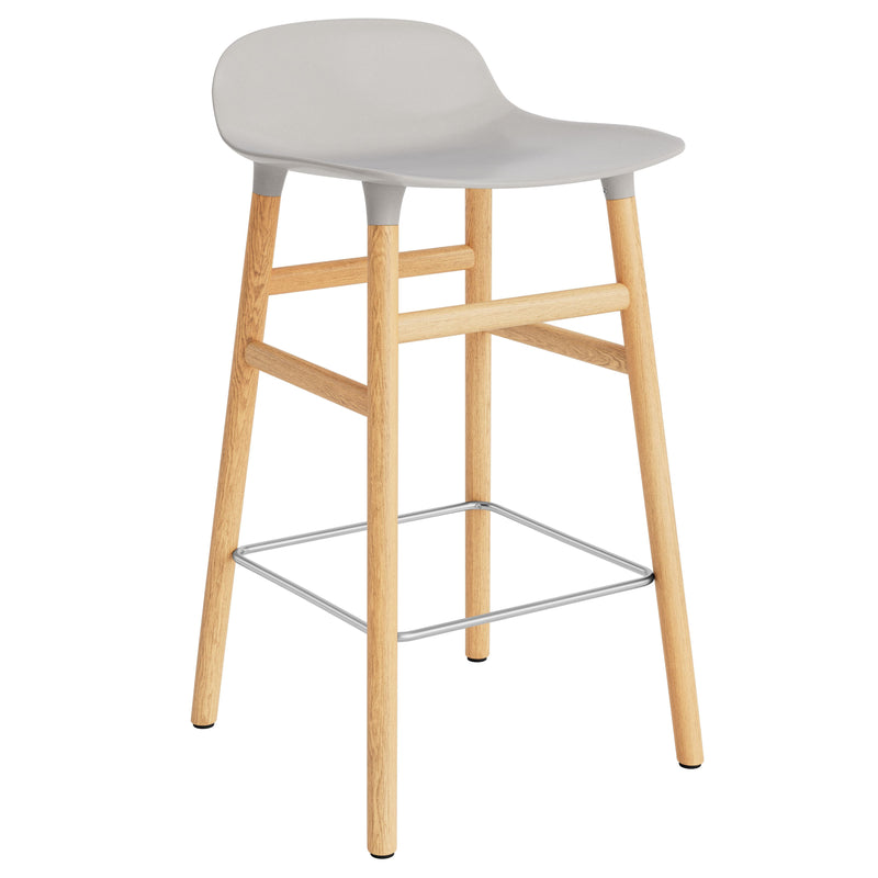 Normann Copenhagen - Form Barhocker 65 (Holz) | 65 cm / grau / EIche