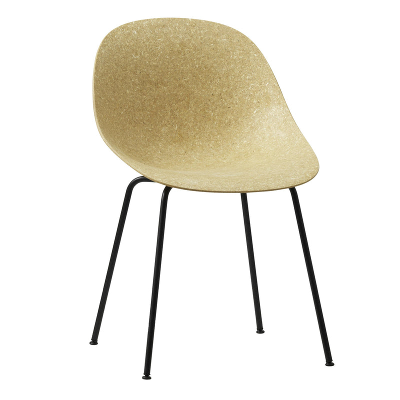 Normann Copenhagen - Mat Stuhl Stahl | Hemp / schwarz