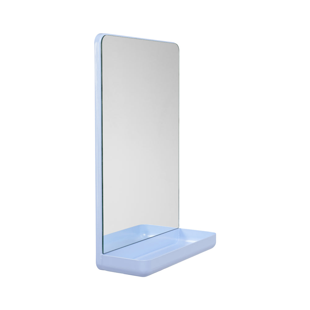 Design Letters - Hänge- oder Standspiegel mit Ablage | light blue