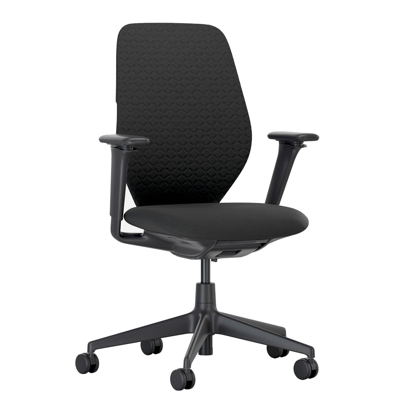 Vitra - ACX Soft Bürostuhl | Grid Knit nero / Quilted Knit nero