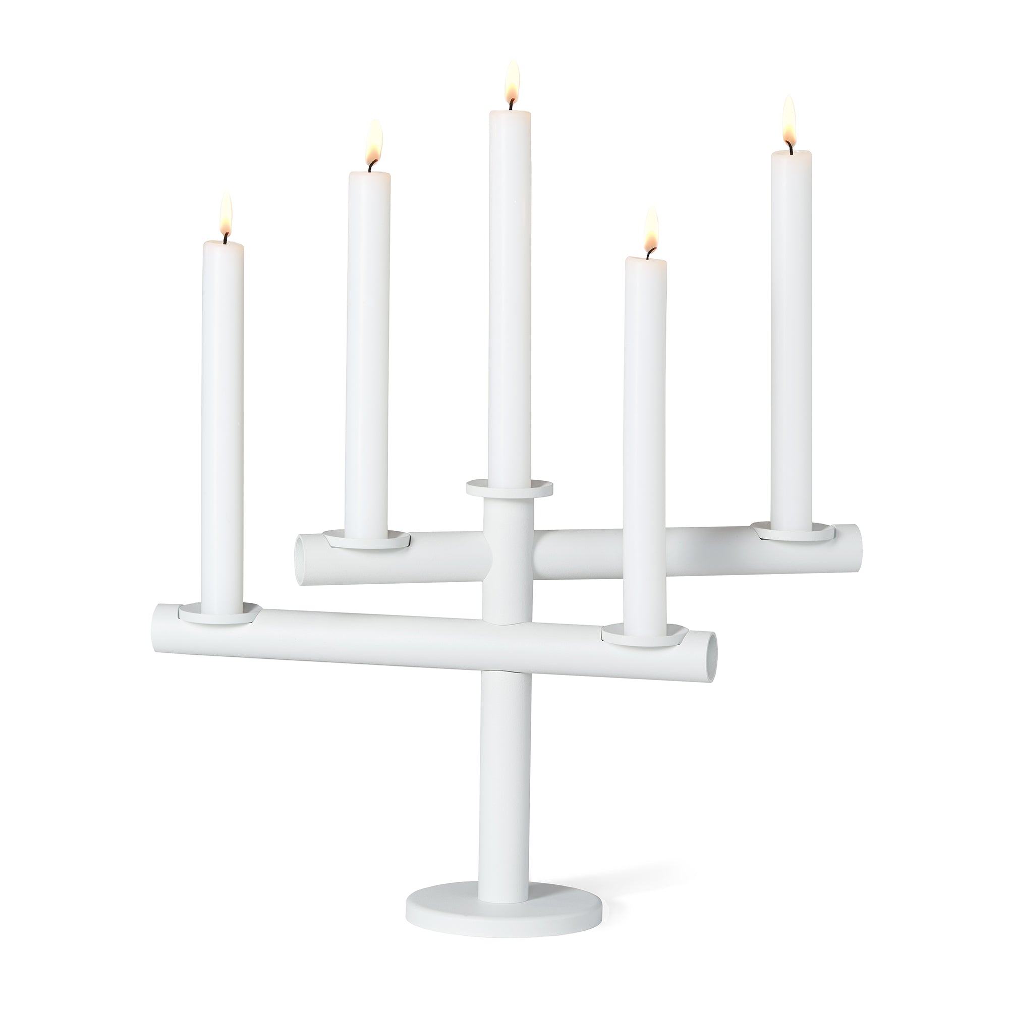 Frederik Roijé - Light my Fire Kerzenständer  | weiß