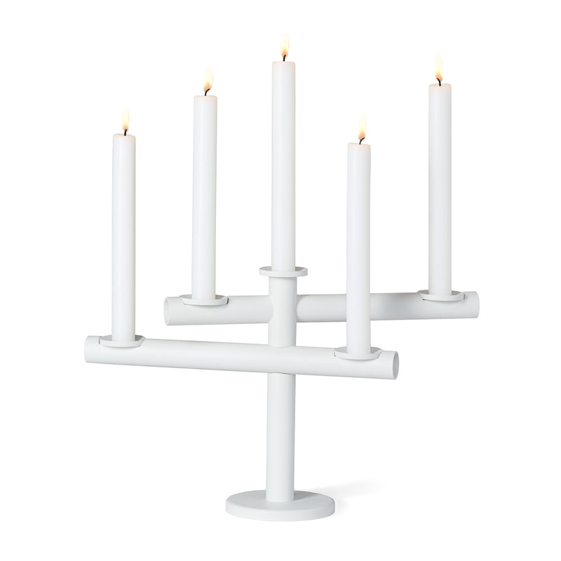 Frederik Roijé - Light my Fire Kerzenständer  | weiß