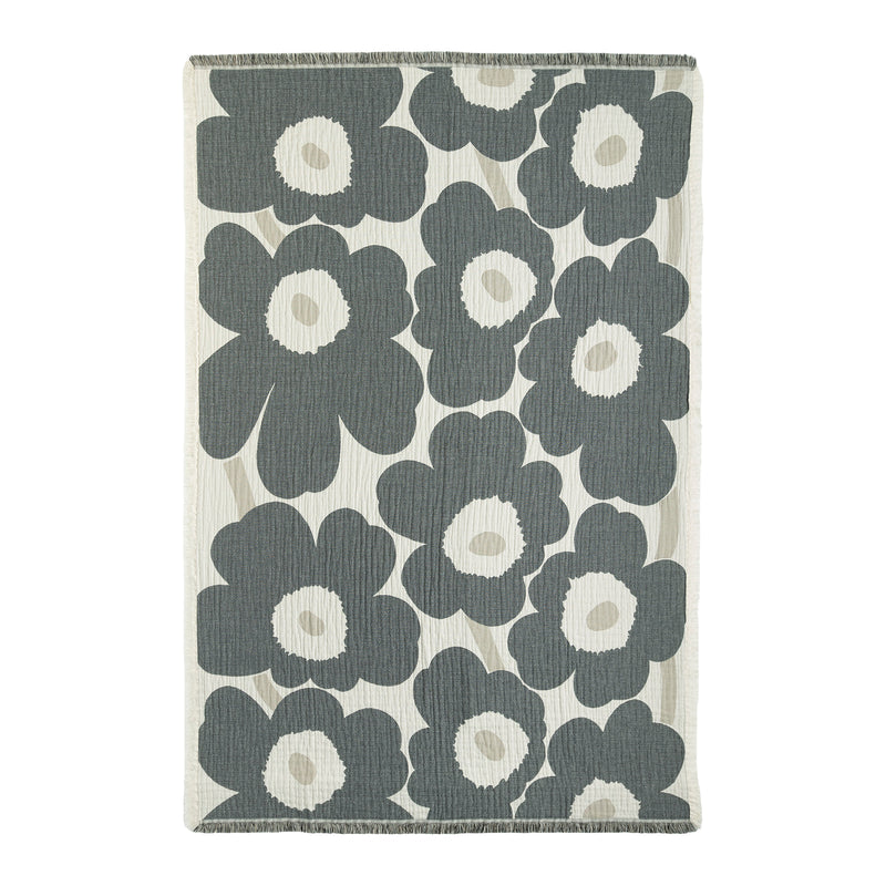 Marimekko - Unikko Decke | 150 x 220 cm / off-white/charcoal/sand