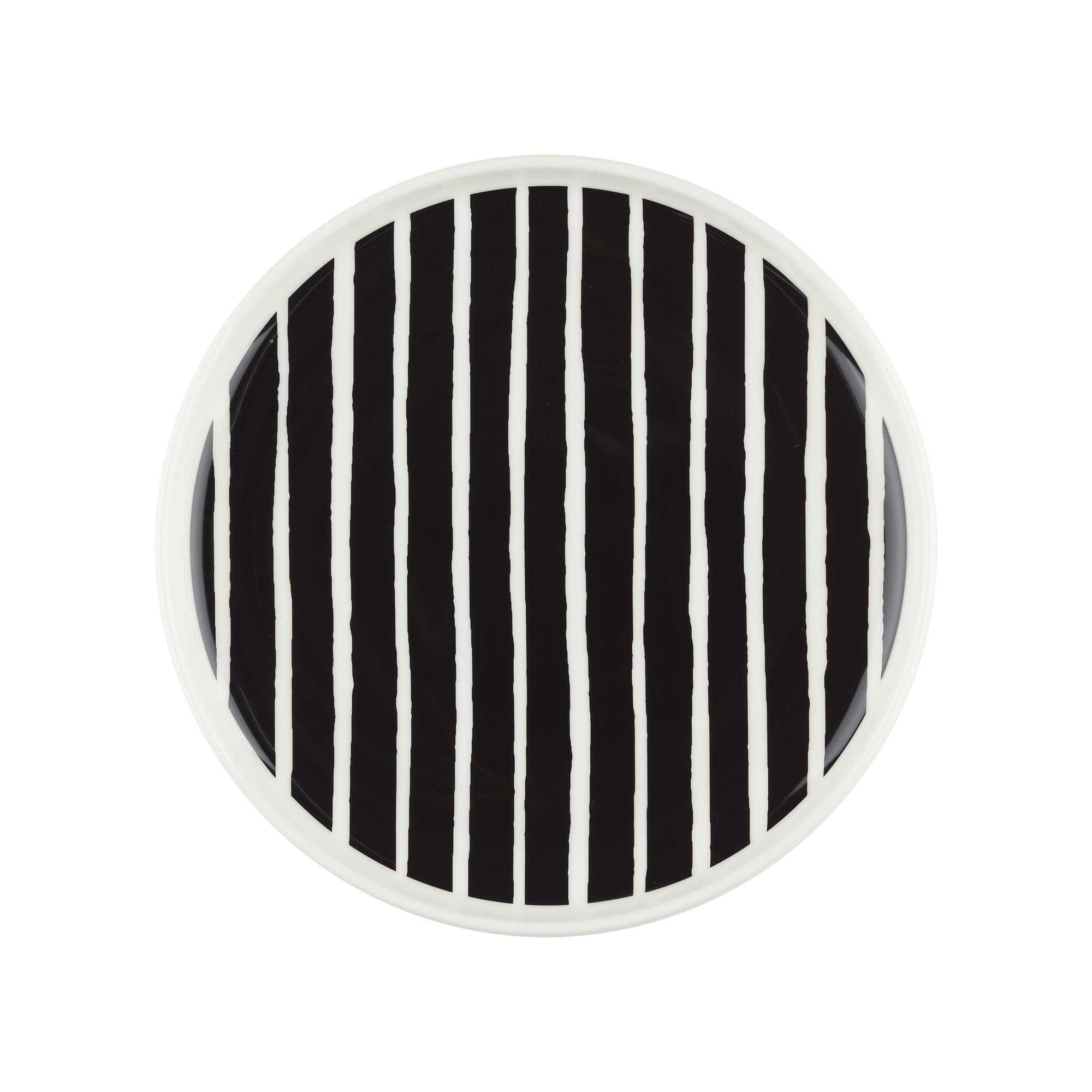Marimekko - Oiva Piccolo Teller | Ø 20 cm / schwarz/weiß