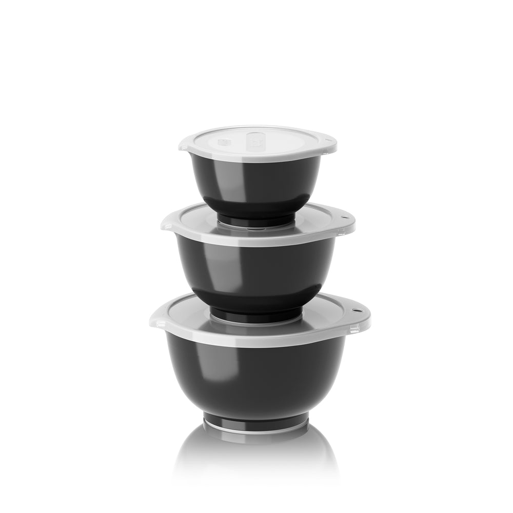Rosti - Margrethe Rührschüssel-Set | 6er Set / 0,25 l - 0,75 l / carbon black