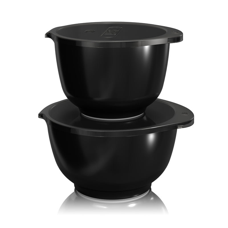 Rosti - Margrethe Rührschüssel-Set | 4er Set / 1,5 l + 3,0 l / schwarz
