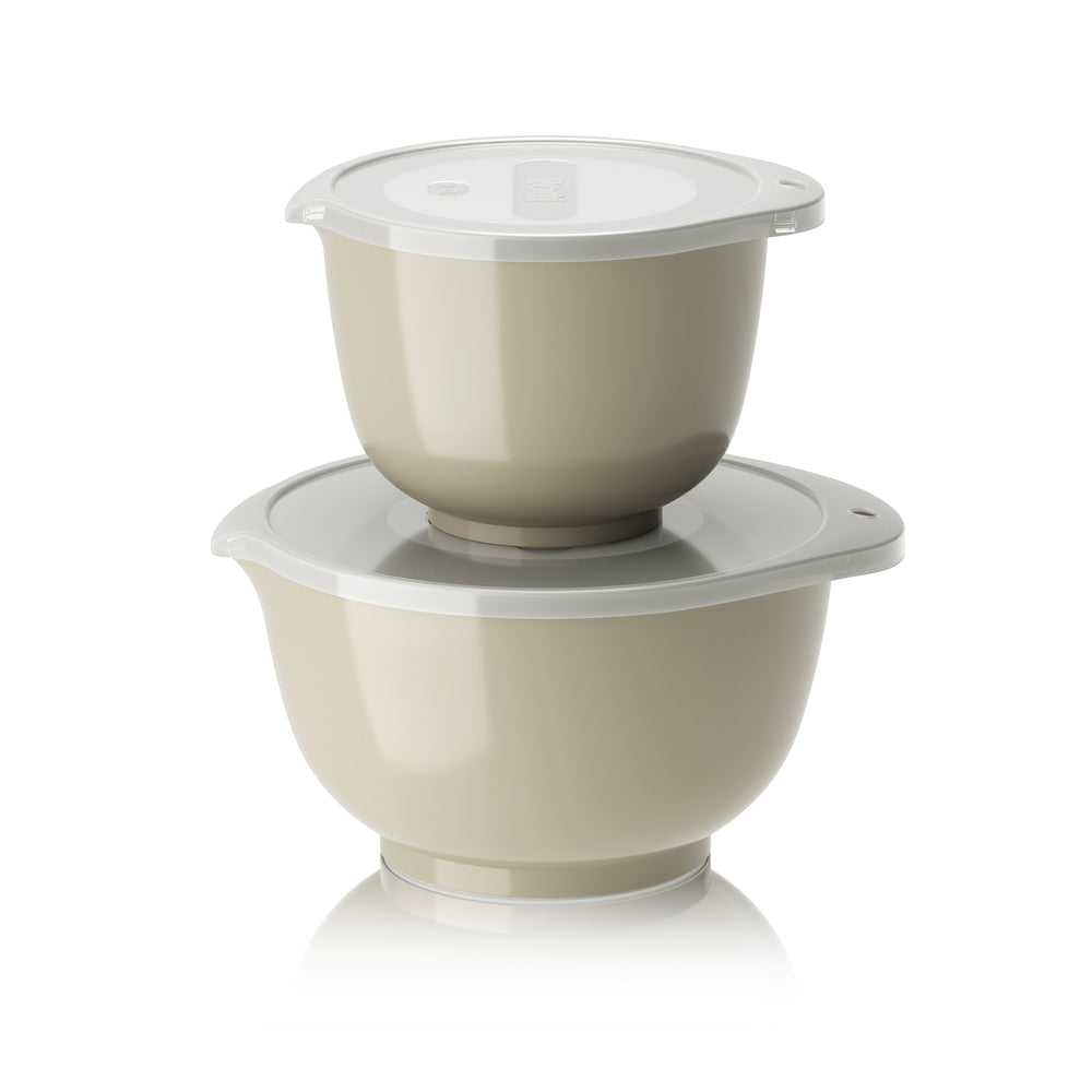 Rosti - Margrethe Rührschüssel-Set | 4er Set / 1,5 l + 3,0 l / humus