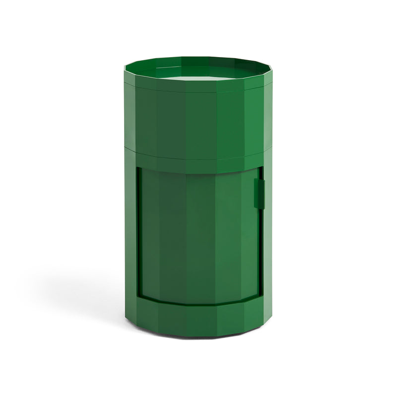 HAY - Facet Cabinet mit Füßen und Rollen | hoch / spinach green