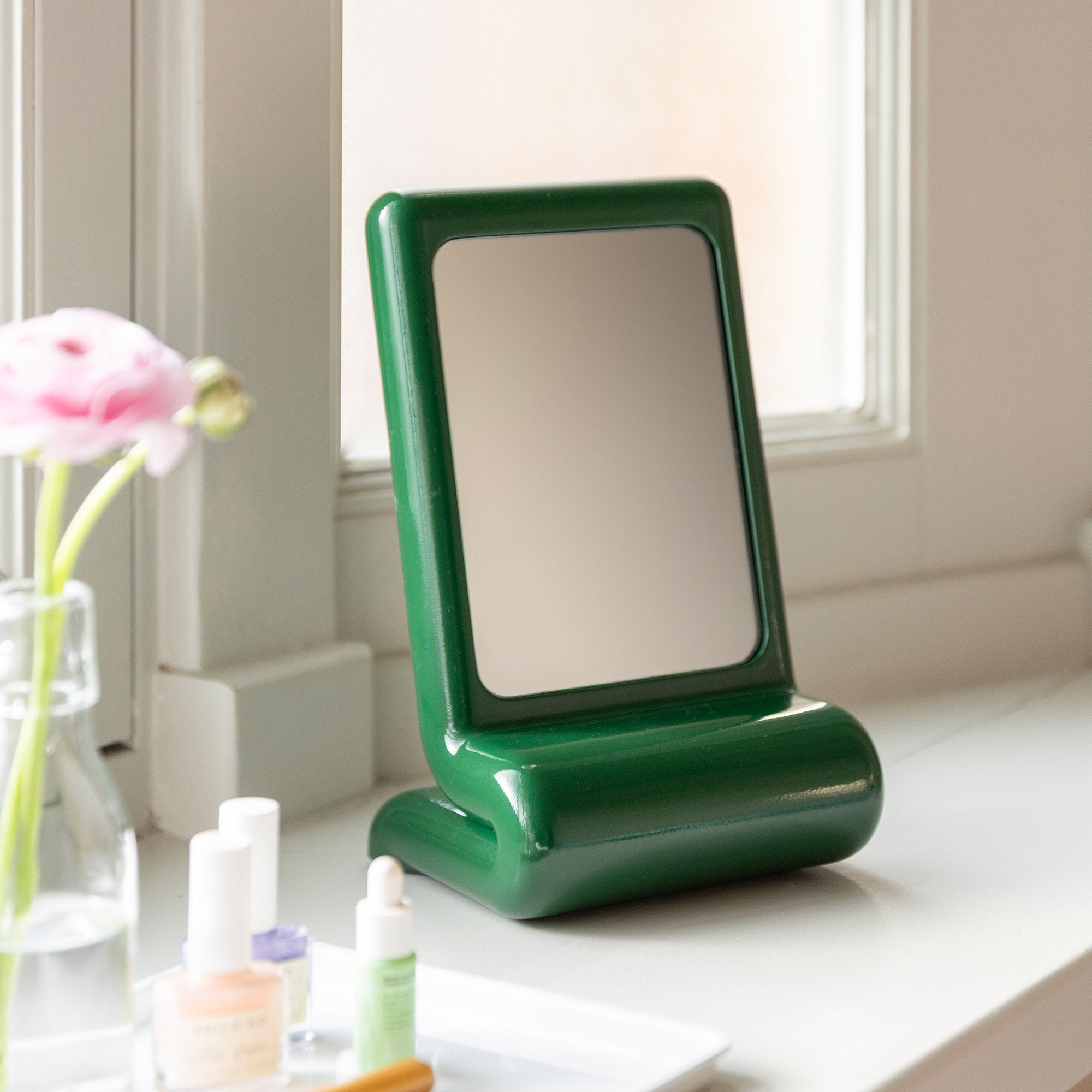&amp;klevering - Vanity Kosmetikspiegel | grün