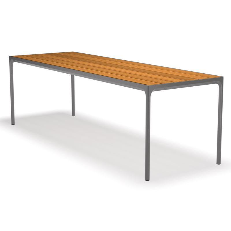 HOUE - FOUR Outdoor Tisch | 270 x 90 cm / Bambus/dunkelgrau