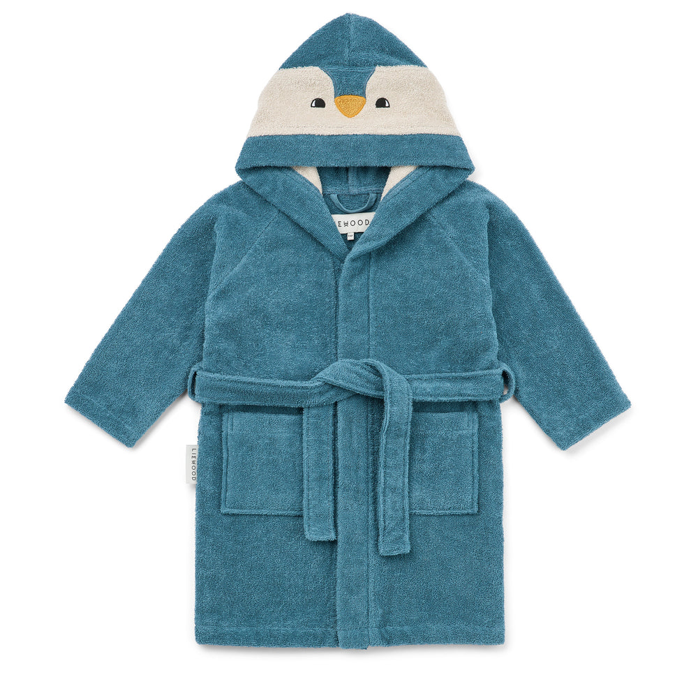LIEWOOD - Lily Bademantel | 3 - 4 Jahre / Pinguin/oceanview mix, 5 - 6 Jahre / Pinguin/oceanview mix, 7 - 8 Jahre / Pinguin/oceanview mix