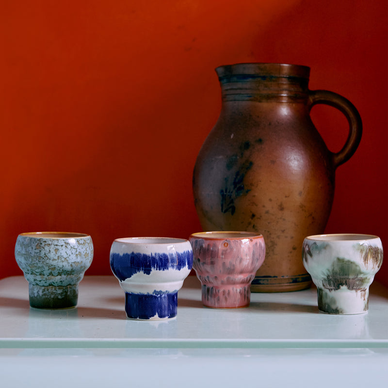 HKliving - 70's Espresso Tassen &amp; Becher | 2er-Set / Lungo / symbolism