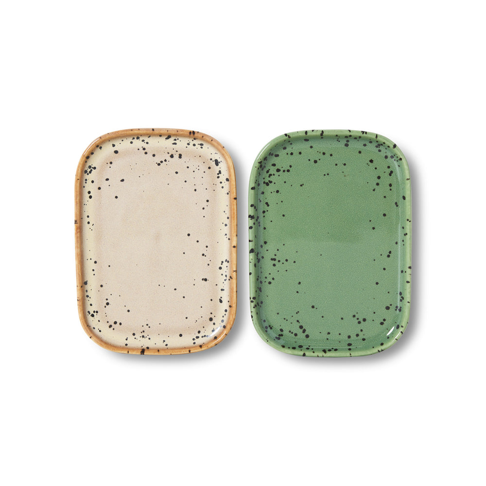 HKliving - 70's Tablett (2er Set) | crayon