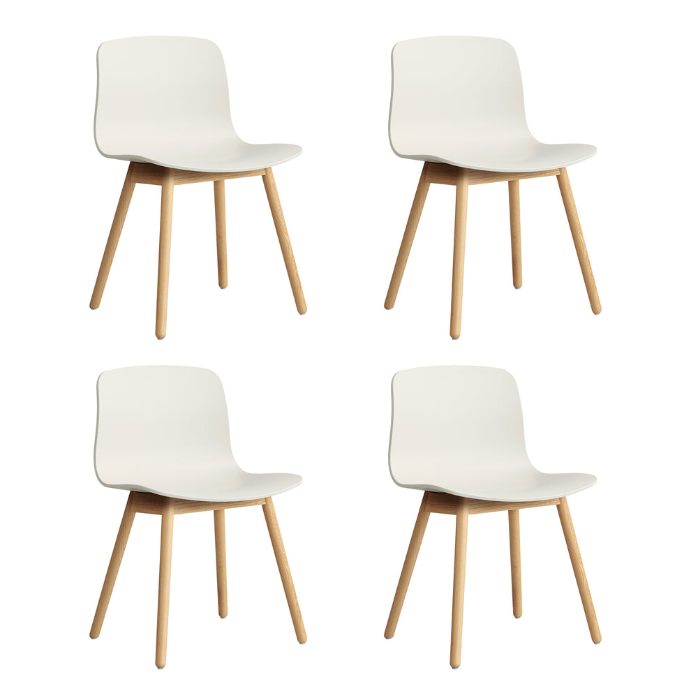 HAY - About A Chair AAC 12 Set | 4er Set / melange cream 2.0 / Eiche lackiert
