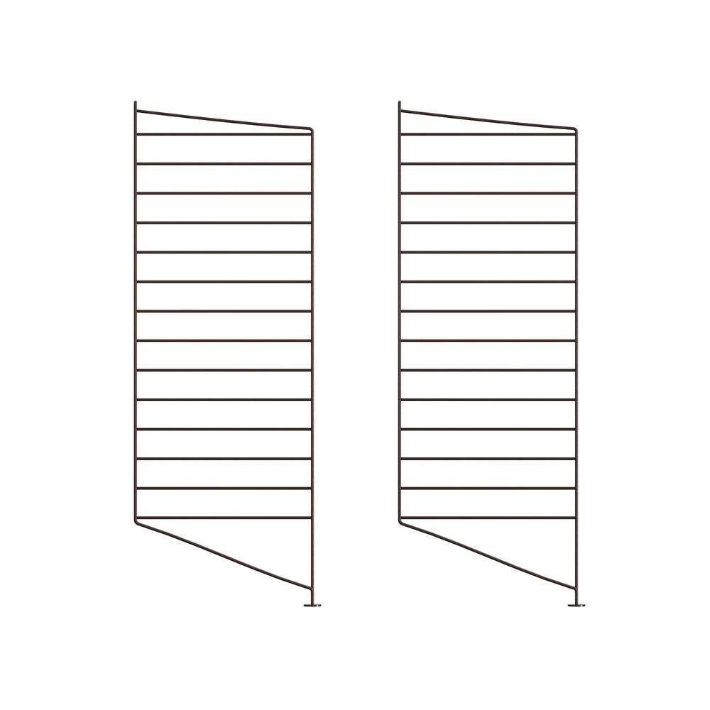 String - Bodenleiter | 2er Set / 85 x 30 cm / dunkelbraun