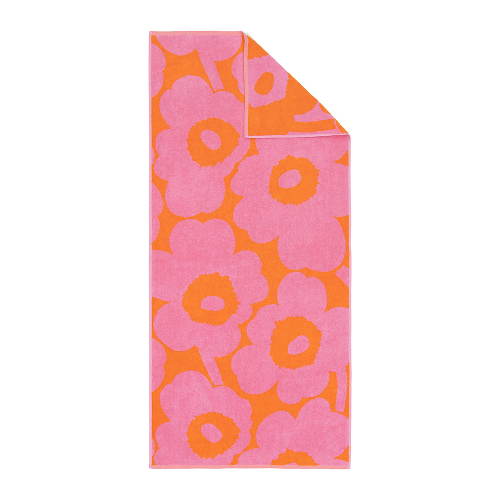 Marimekko - Unikko Badetuch | orange/pink