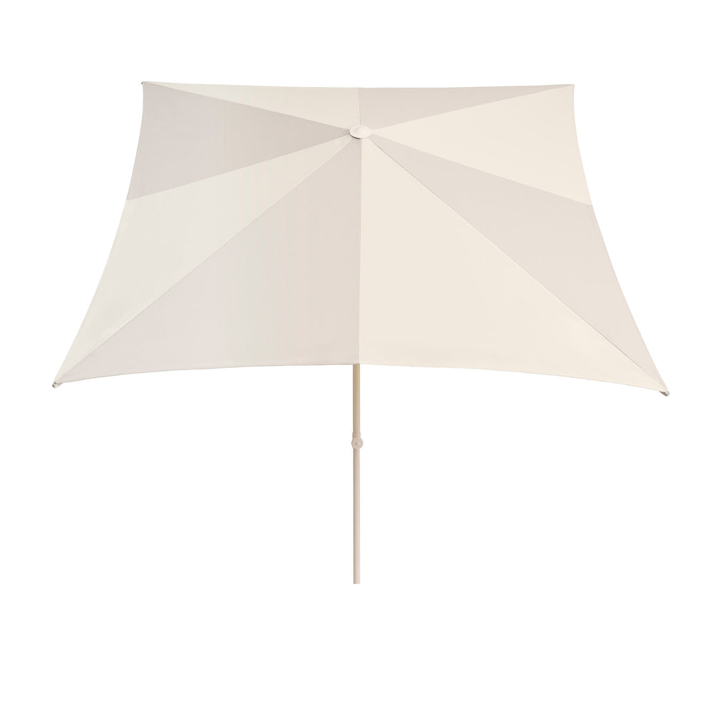 HAY - Terrazza Sonnenschirm | W240 x L240 x H170-250 cm / off-white and grey
